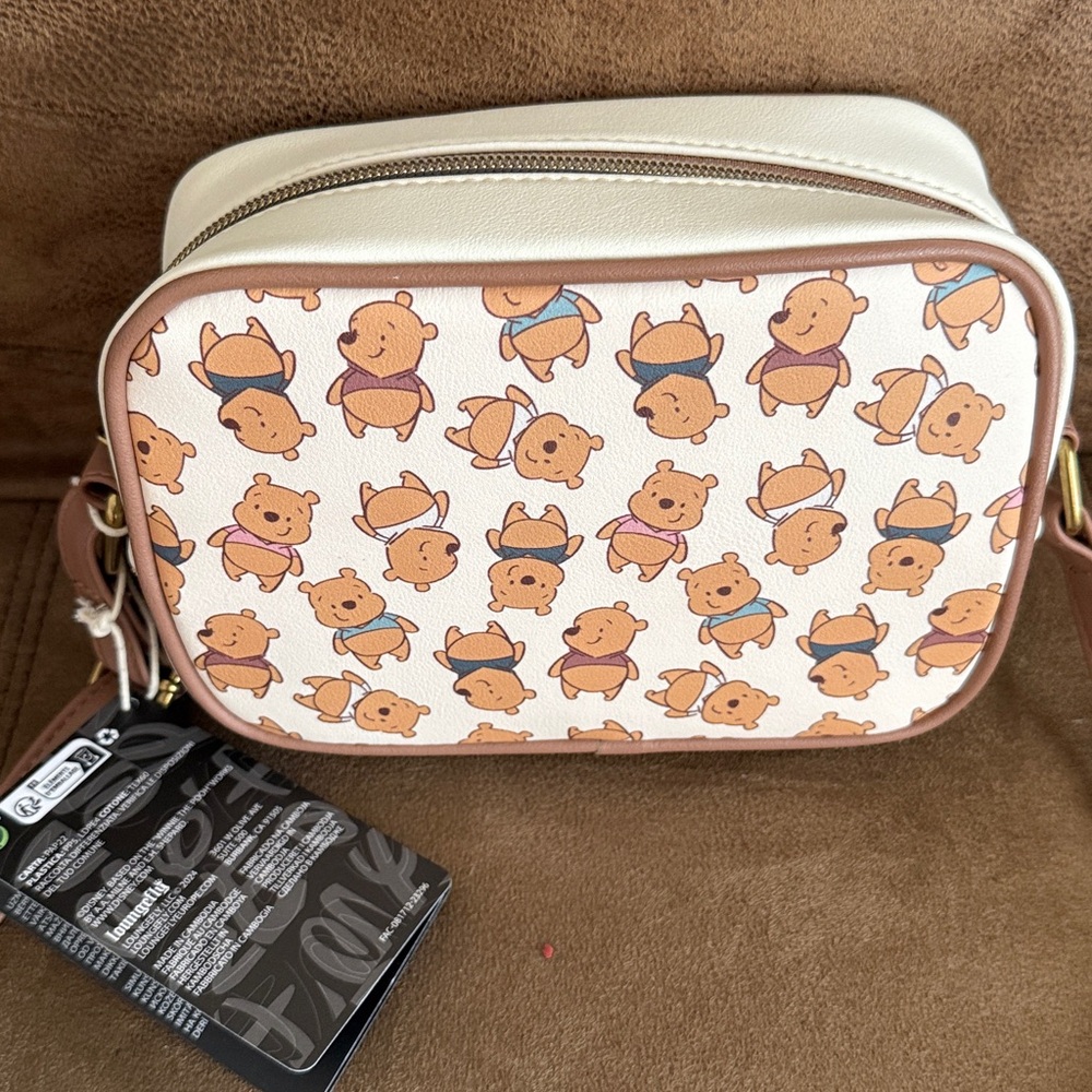 Loungefly Disney Winnie the Pooh Patterned Crossbody Bag - Picture 3 of 10